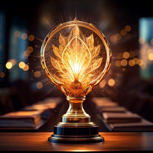 Trophy representing the Luminary Award